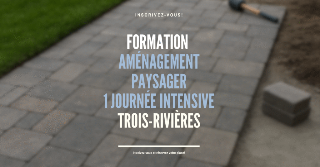 formation aménagement paysager, pavé uni